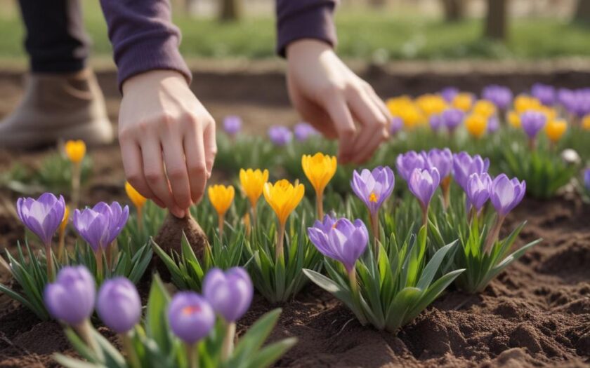 Крокусы: посадка луковиц и особенности выращивания