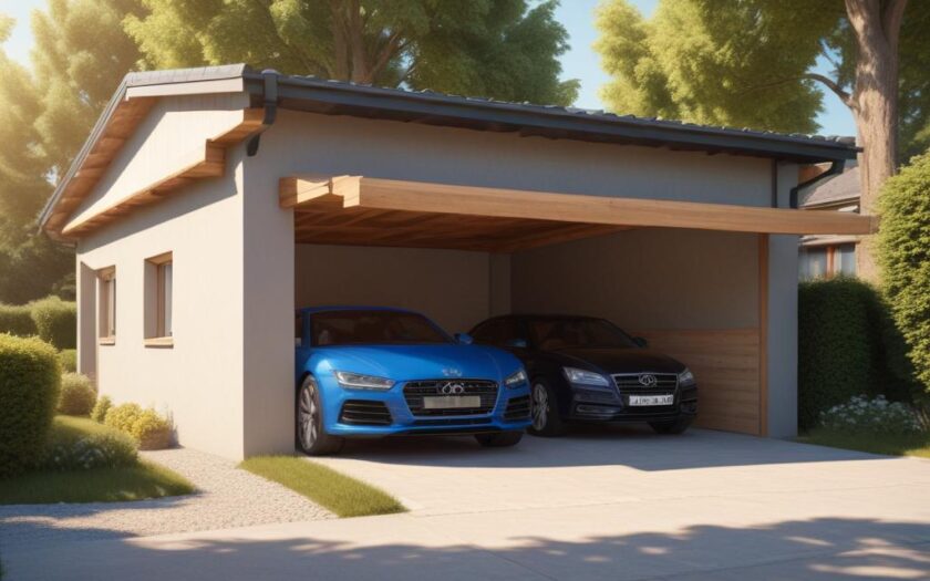 Гараж с навесом для машины под ключ: проекты и ориентировочная стоимость от 450000 рублей